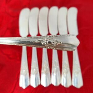 7X Sprd Wallace MAYTIME Silverplate Harmony House Spreaders